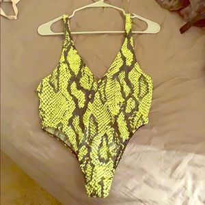 Fashion Nova Neon Bodysuit